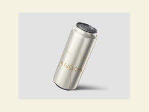 Das Bild einer Dose. Andra Wine La Blanca.